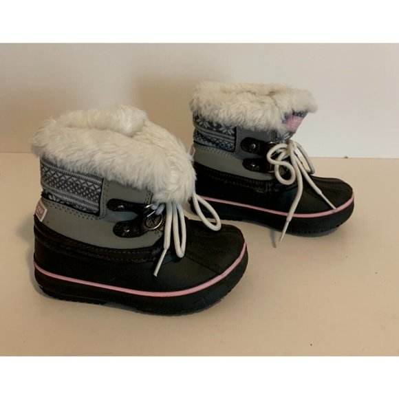 London Fog Shoes London Fog Pink Little Girls Size 7 Gray Fair Isle